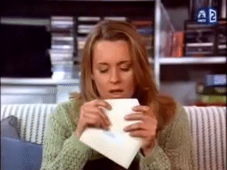 Seinfeld envelope death gif Seinfeld envelope death gif