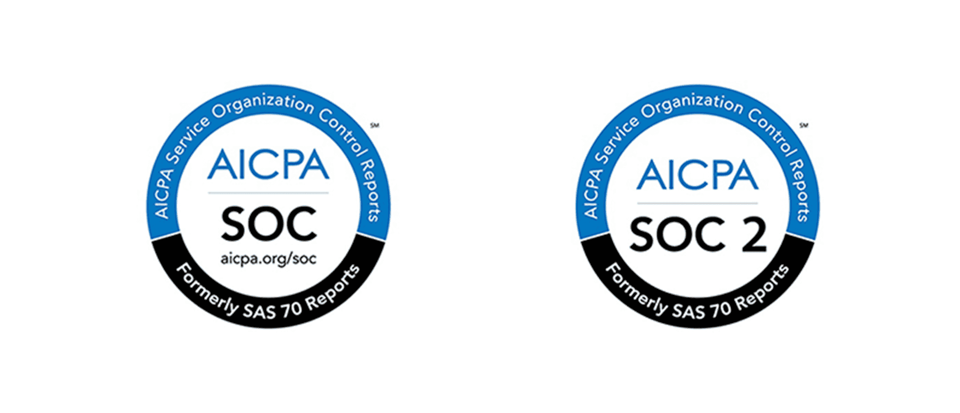 Logos for SOC and SOC 2 Logos for SOC and SOC 2